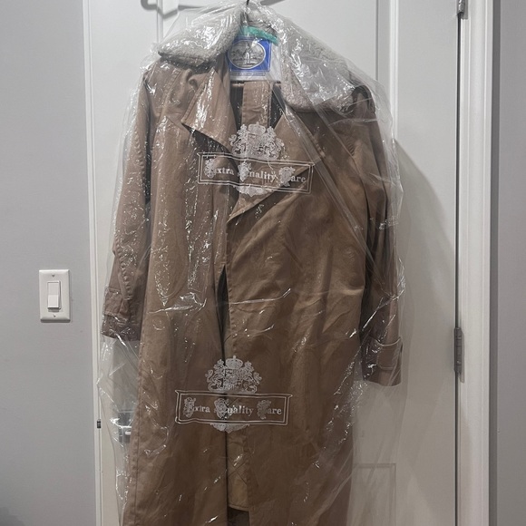 All Saints Lou Mac Coat Detachable Collar and Lining - Small Beige Minimalist - Picture 9 of 10